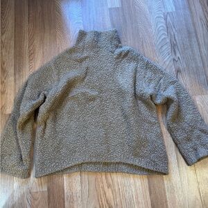 Vince Brown Cashmere-Wool Blend Turtleneck Sweater Size S